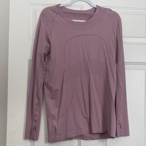 Lululemon Mauve Long Sleeve Athletic Top